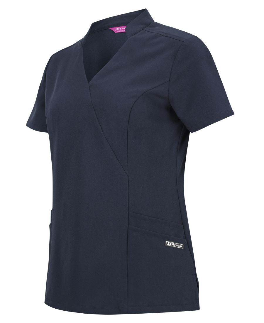JB's Ladies Nu Mandarin Collar Scrub Top 4SMT1