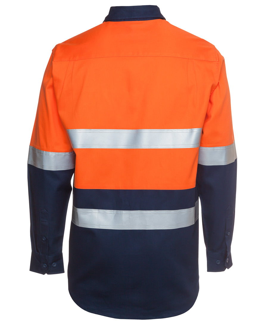 JB's Hi Vis (D+N) L/S 190G Work Shirt 6HLS