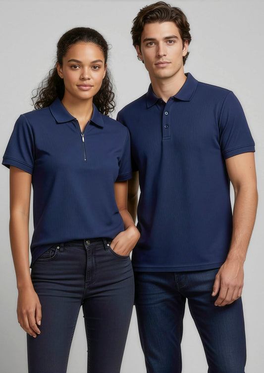 Micro Mens Waffle Short Sleeve Polo P3300