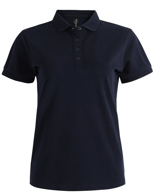 PS72 Ladies Ultrafine Cotton Pique Short Sleeve Polo