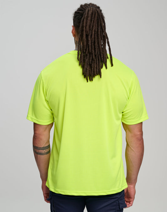 SW39 HI-VIS MINI WAFFLE SAFETY TEE-Unisex