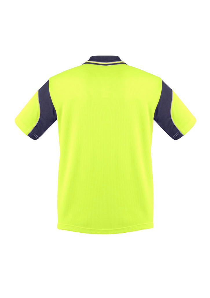 Mens Hi Vis Aztec Short Sleeve Polo ZH248