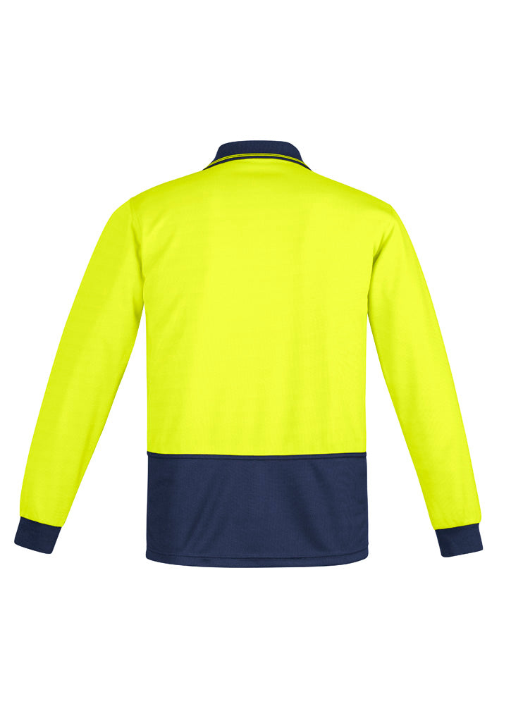 Mens Hi Vis Comfort Back Long Sleeve Polo ZH410