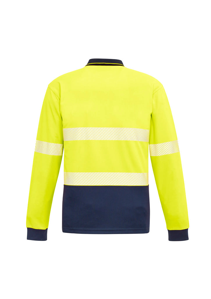 Unisex Hi Vis Segmented Tape Long Sleeve Polo ZH530