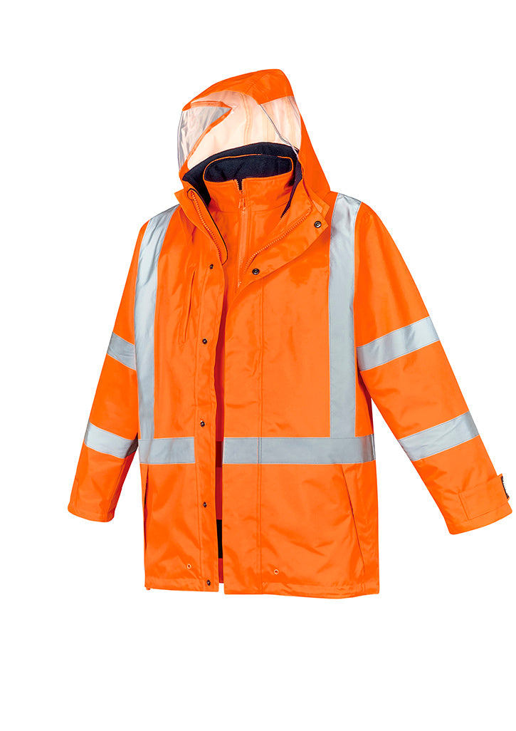 Mens Hi Vis X Back 4 In 1 Waterproof Jacket ZJ616