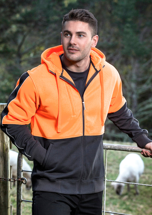 Unisex Hi Vis Full Zip Hoodie ZT485