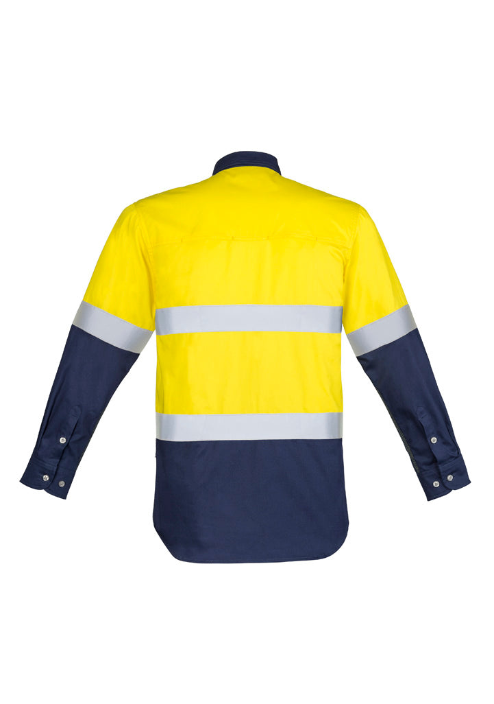 Mens Industrial Long Sleeve Shirt - Hoop Taped ZW123