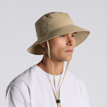 As colour Nylon Wide Brim Bucket Hat 1174
