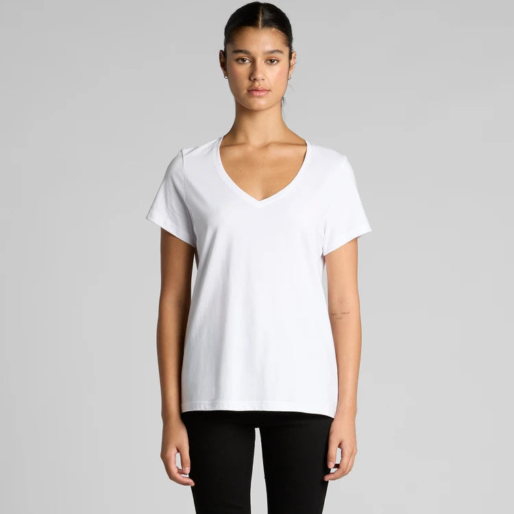 AS Colour Wo's Maple V Neck Tee 4023