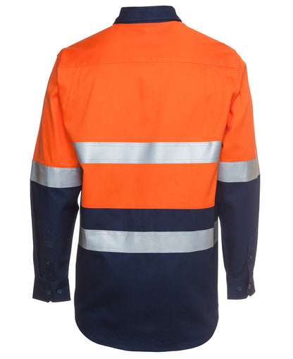 JB's Hi Vis (D+N) L/S 190G Work Shirt 6HLS