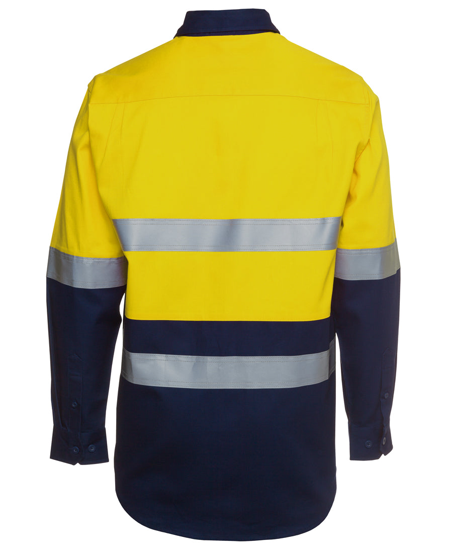 JB's Hi Vis (D+N) L/S 190G Work Shirt 6HLS