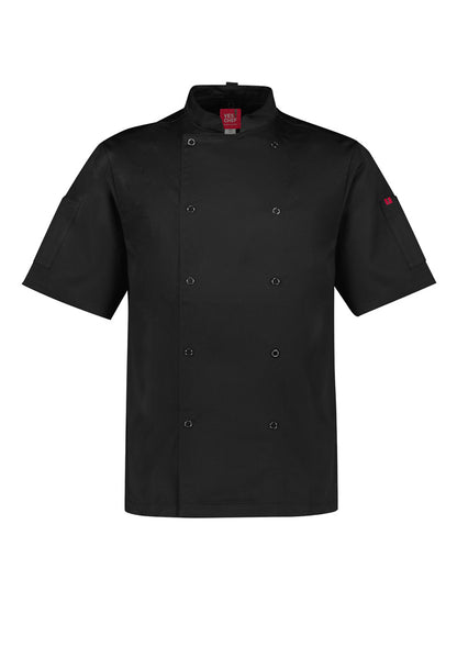Zest Mens Short Sleeve Chef Jacket CH232MS