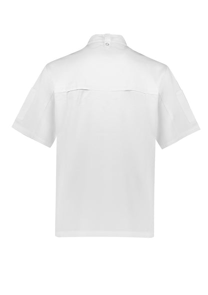 Zest Mens Short Sleeve Chef Jacket CH232MS