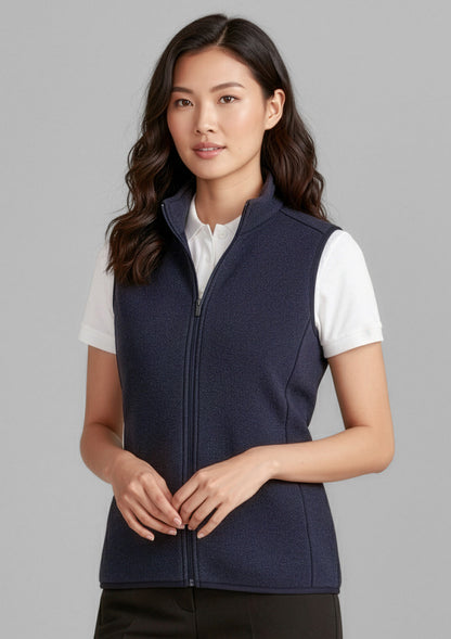 Nova Womens Zip Front Vest CO343LV