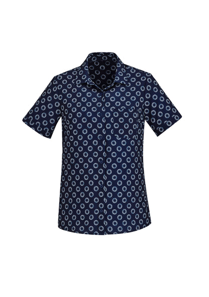 Florence Womens Daisy Print Short Sleeve Shirt CS948LS