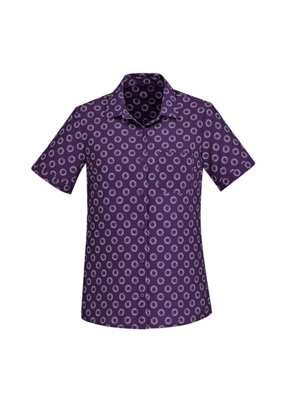 Florence Womens Daisy Print Short Sleeve Shirt CS948LS