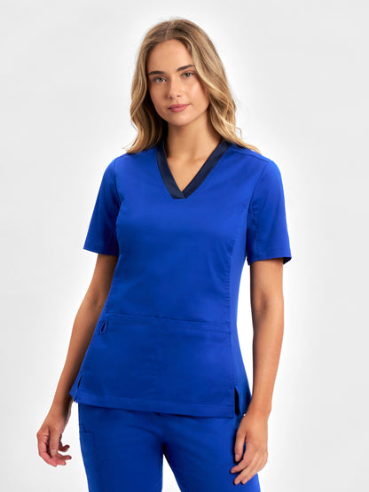 Riley Womens Stretch Scrub Top CST043LS