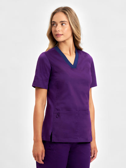 Riley Womens Stretch Scrub Top CST043LS