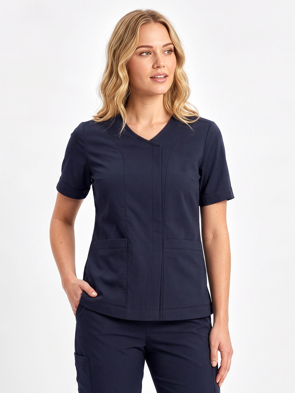 Parks Womens Zip Front Scrub Top CST240LS