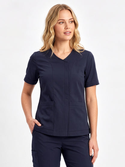 Parks Womens Zip Front Scrub Top CST240LS