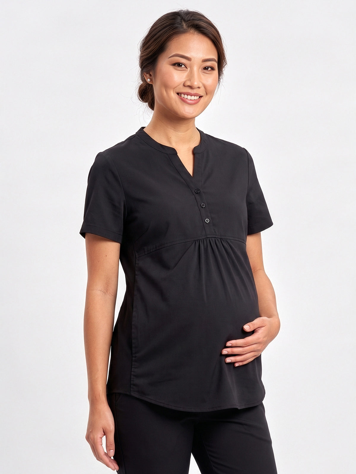 Rose Womens Tunic Scrub Top CST243LS