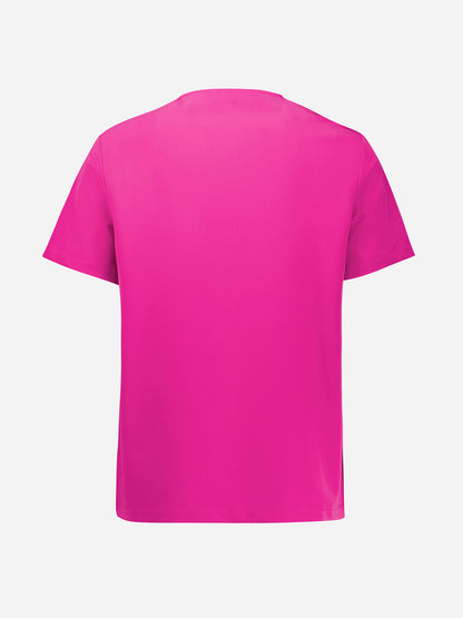 Pink Womens V-Neck Scrub Top CST245LS