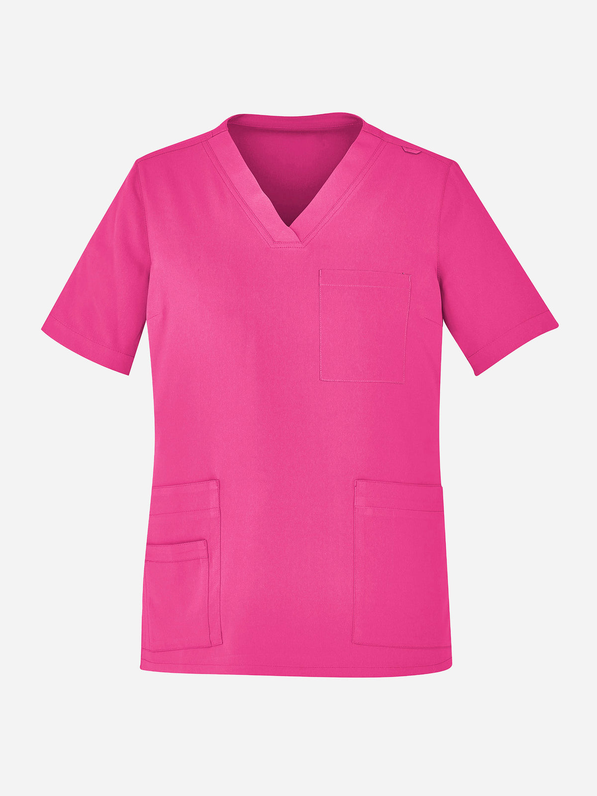 Pink Unisex V-Neck Scrub Top CST250US