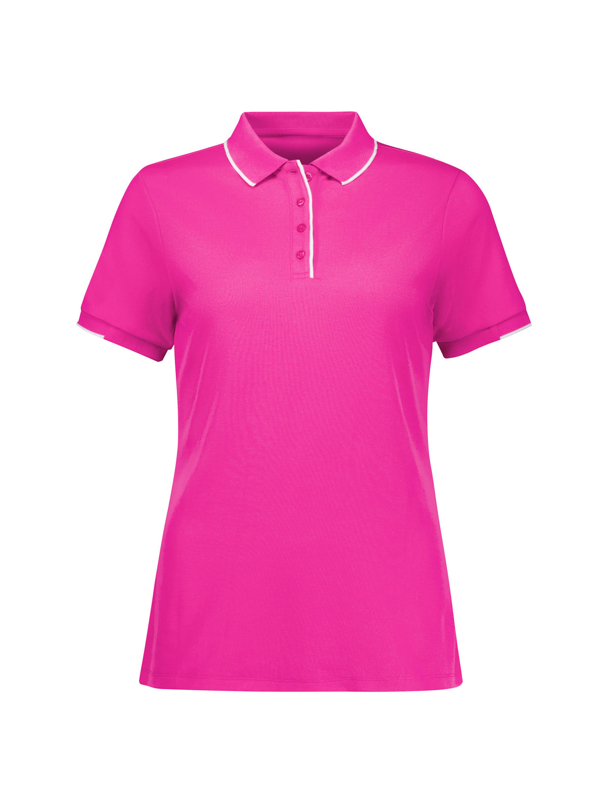 Pink Womens Short Sleeve Polo CST313LS