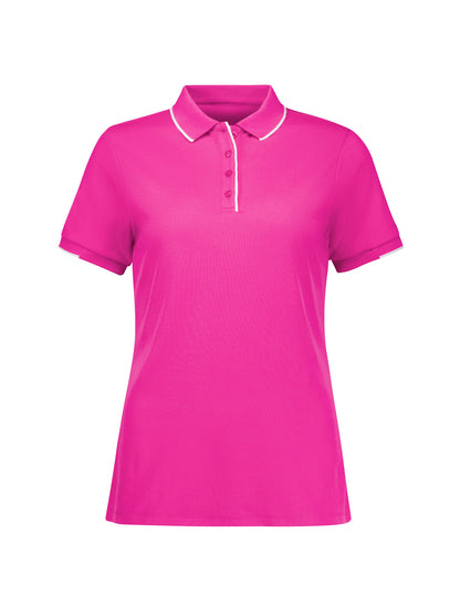 Pink Womens Short Sleeve Polo CST313LS