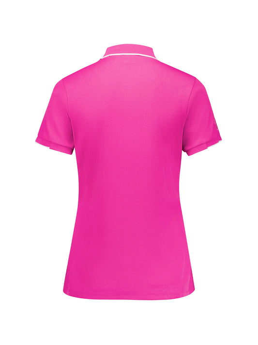 Pink Womens Short Sleeve Polo CST313LS