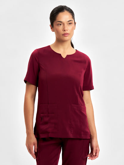 Avery Womens Round Neck Scrub Top CST942LS
