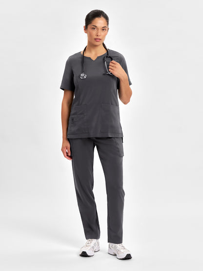 Avery Womens Round Neck Scrub Top CST942LS