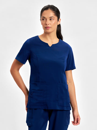 Avery Womens Round Neck Scrub Top CST942LS