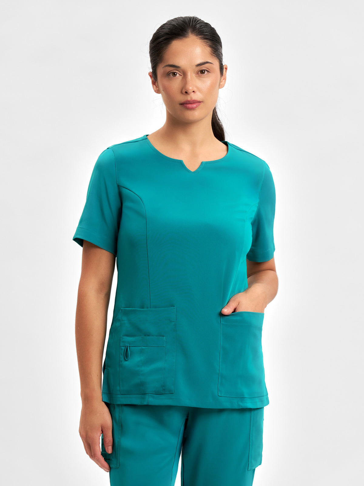 Avery Womens Round Neck Scrub Top CST942LS