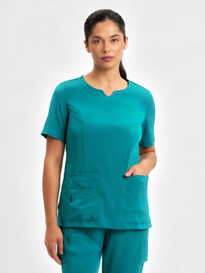 Avery Womens Round Neck Scrub Top CST942LS