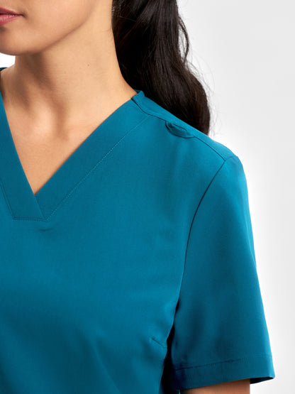 Pulse Womens V-Neck Scrub Top CU543LS