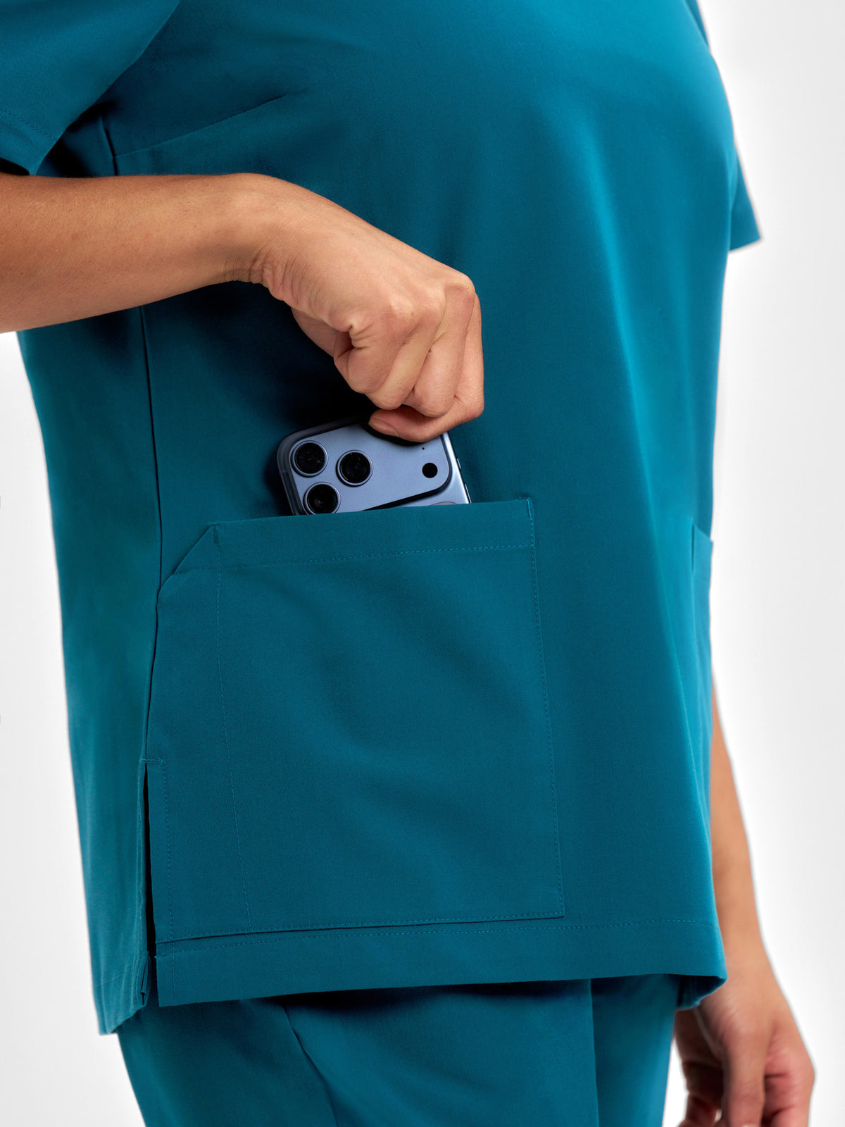 Pulse Womens V-Neck Scrub Top CU543LS