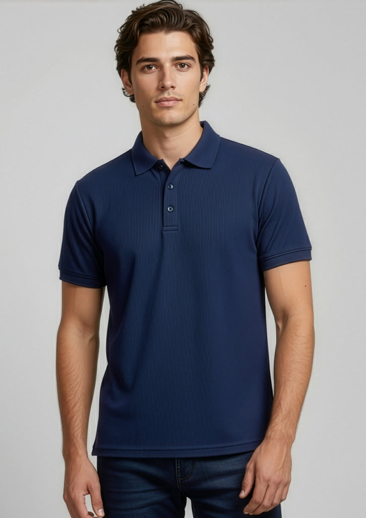 Micro Mens Waffle Short Sleeve Polo P3300