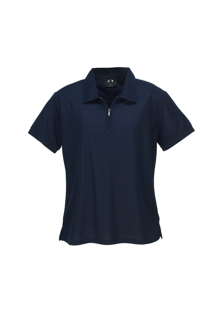 Micro Womens Waffle Short Sleeve Polo P3325