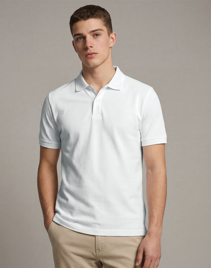 PS71 Mens Ultrafine Cotton Pique Short Sleeve Polo