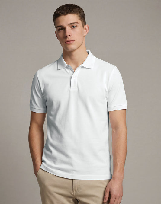 PS71 Mens Ultrafine Cotton Pique Short Sleeve Polo