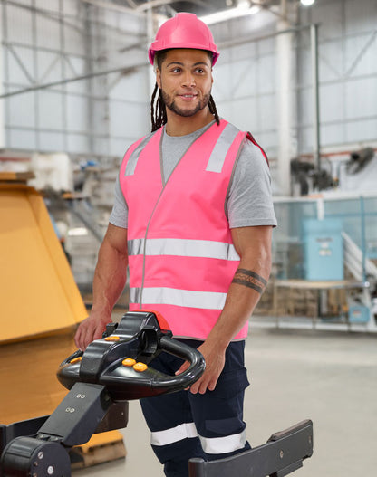 SW43 safety vest with shoulder tapes