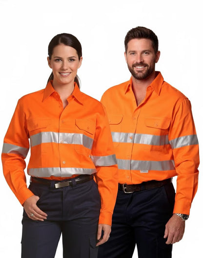 SW52 COTTON DRILL SAFETY SHIRT - Unisex