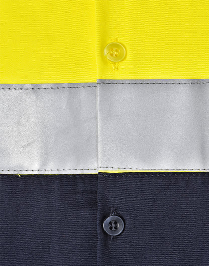 SW82 UNISEX HI VIS COOL-BREEZE SAFETY LS SHIRT (GENERIC TAPE)