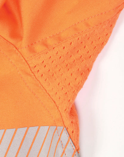 SW83 UNISEX HI VIS COOL-BREEZE SAFETY LS SHIRT (SEGMENTED TAPE)