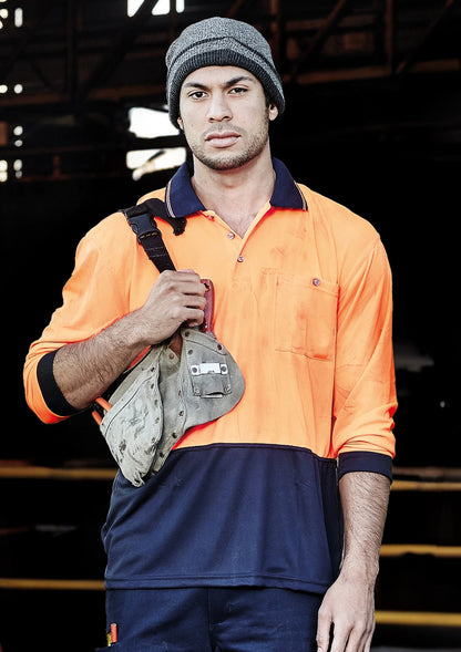 Unisex Hi Vis Basic Long Sleeve Polo ZH232