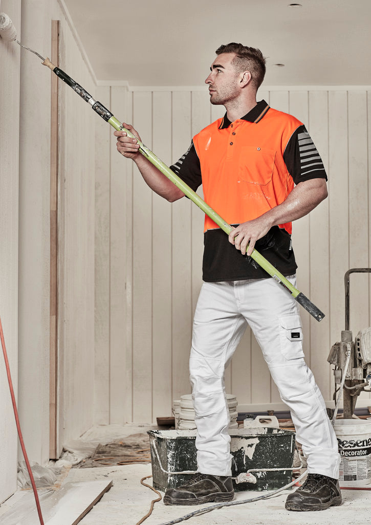 Mens Hi Vis Zone Short Sleeve Polo ZH236