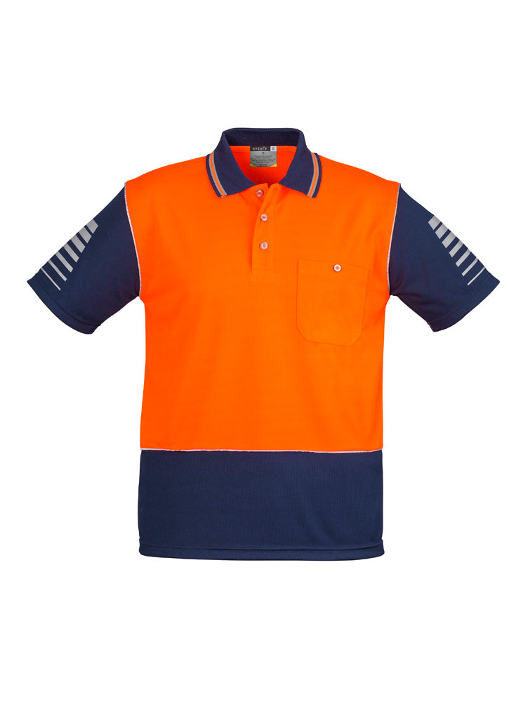 Mens Hi Vis Zone Short Sleeve Polo ZH236