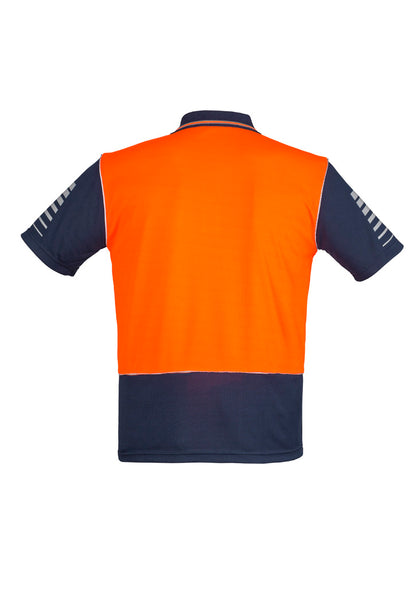 Mens Hi Vis Zone Short Sleeve Polo ZH236