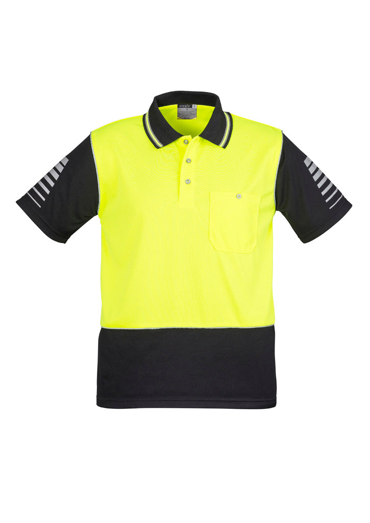 Mens Hi Vis Zone Short Sleeve Polo ZH236